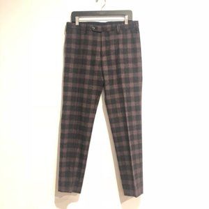 pt01  mens pants rare print Men's tartan 100% lambswool trouser 32
